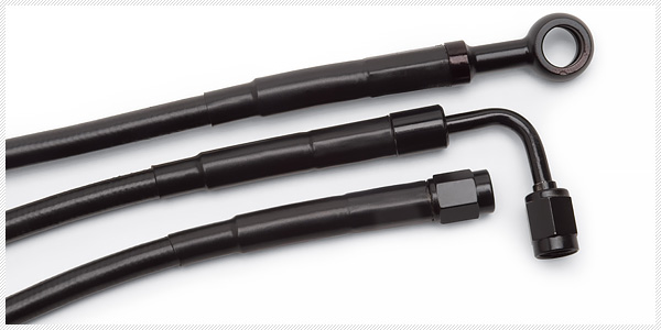 Black Universal Brake Hose By Russell Performance Products