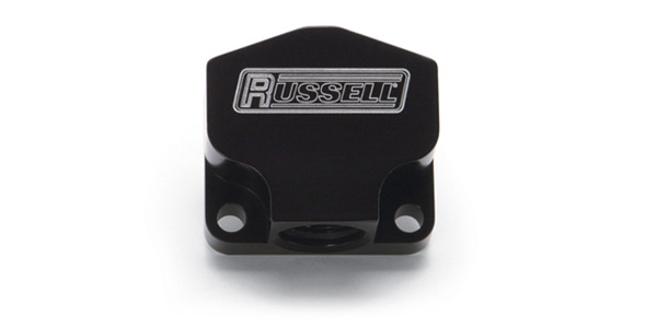 Billet Aluminum Fuel Y-Blocks With AN Ports by Edelbrock