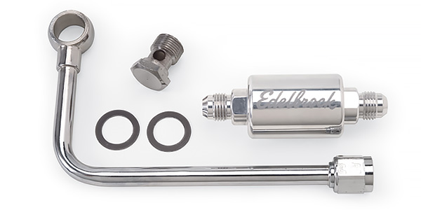 Single Feed Hard Line Kit For Edelbrock Performer & Thunder Series Carbs by Edelbrock