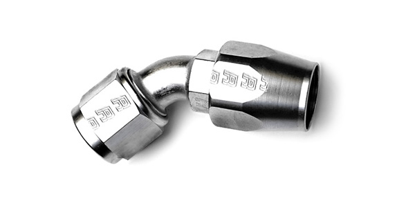 Full Flow 45° Hose Ends by Russell Performance Products