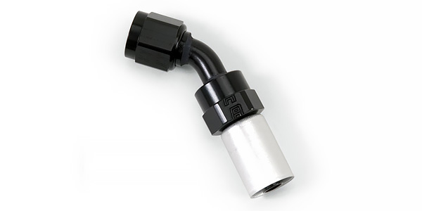 Crimp-On 45° Hose Ends by Russell Performance Products