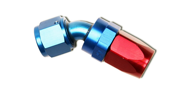 Full Flow Swivel 45° Hose Ends by Russell Performance Products