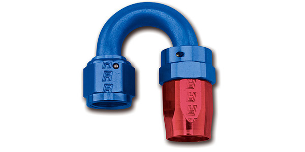 Full Flow Swivel 180° Tight Radius Hose Ends by Russell Performance Products