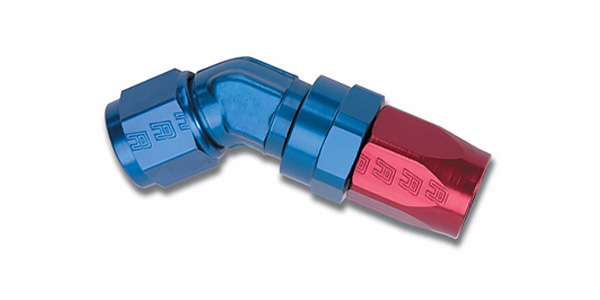 45° Forged Aluminum Swivel Hose End by Russell Performance Products