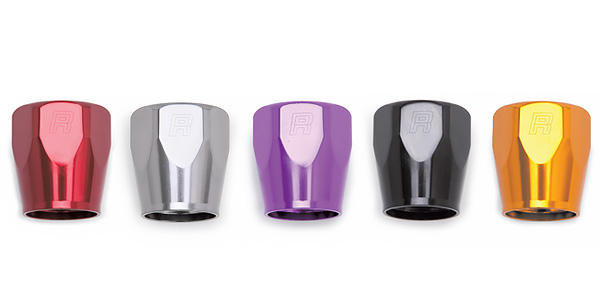 Anodized Full Flow Swivel Hose End Sockets by Russell Performance Products