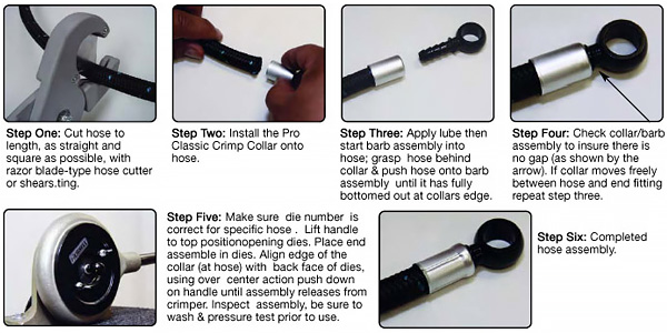 Proclassic Hose with Proclassic Crimp Hose End Assembly, by Russell Performance Plumbing