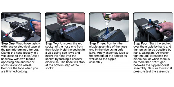 Proflex and Prorace Hose with Full Flow Hose End Assembly, by Russell Performance Plumbing