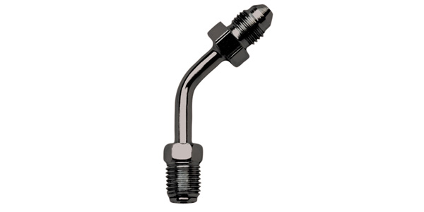 -3 x 3/8 x -24 Inverted Flare 45° Adapter Fitting by Russell Performance Products
