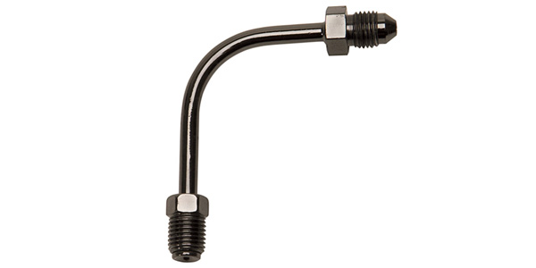 -3 x 3/8 x -24 Inverted Flare 90° Long Adapter Fitting by Russell Performance Products