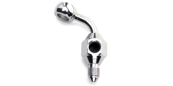 -3 35° Short Brake Rear Banjo 10mm (3/8) by Russell Performance Products