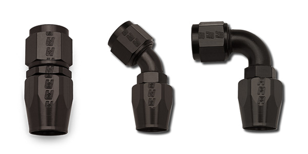 Full Flow Black Hose Ends by Russell Performance Products